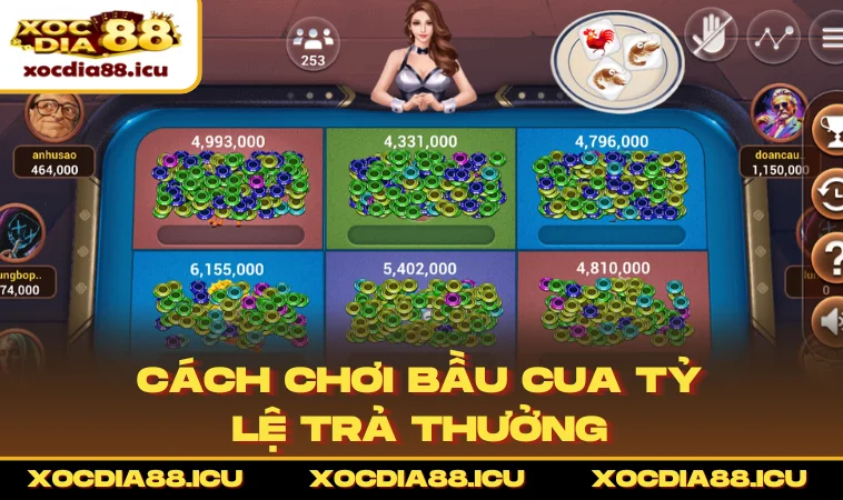 Cách chơi bầu cua tỷ lệ trả thưởng