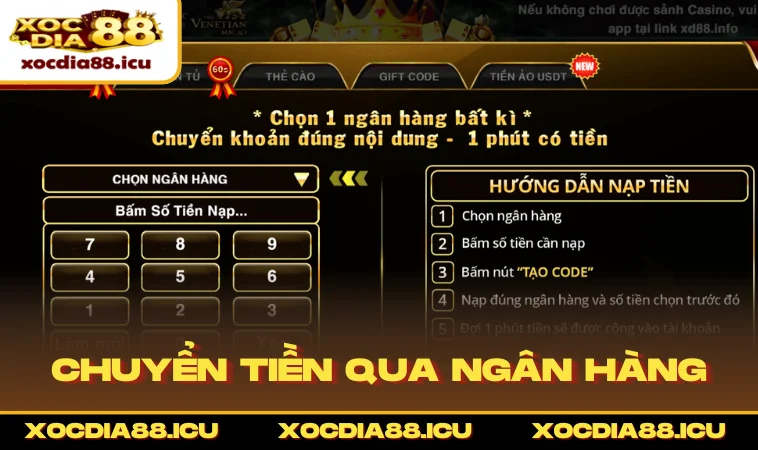 Chuyển tiền qua ngân hàng